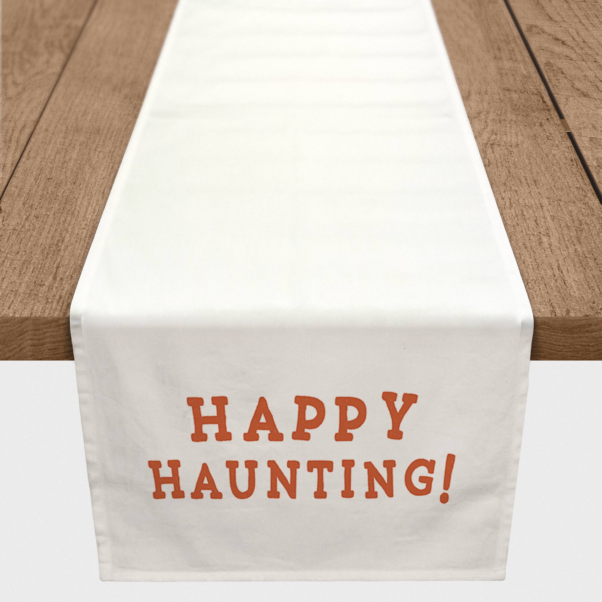 90" Happy Haunting Web Table Runner